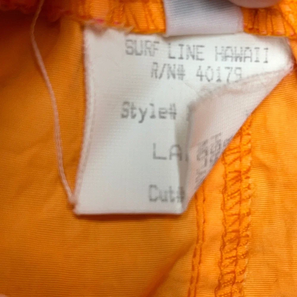 Vintage JAMS Neon Orange Pink Boxer Shorts 80s‎ 90s Surf Beach Festival Mens L